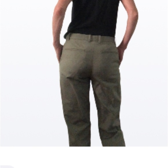 GAP  Tailored Crop Earth-tone Khaki size 8 Tall Trousers - Picture 4 of 16